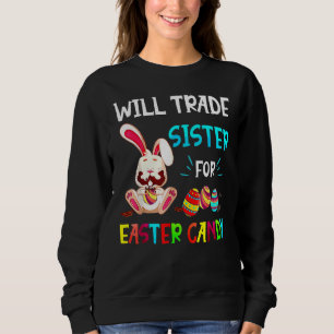 Bunny Eat Chocolate Eggs kommer att vara ett hande T Shirt