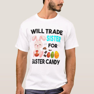 Bunny Eat Chocolate Eggs kommer att vara ett hande T Shirt
