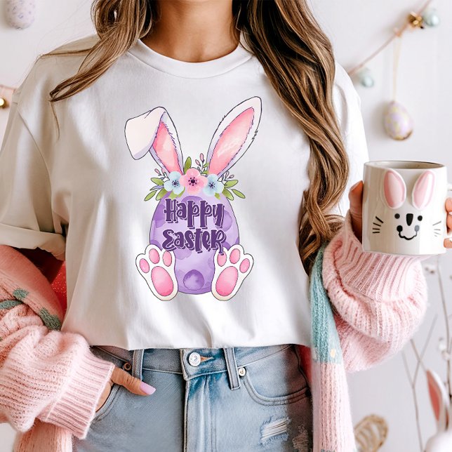 Bunny & Egg Glad påsk T Shirt (Skapare uppladdad)
