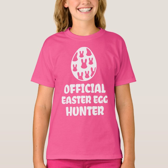 Bunny Egg Hunter Kids Shirt T (Framsida)