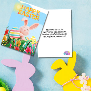 Bunny Eggs Glad påsk Helgkort