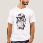 Bunny Face With Sunglasses Cap Easter Day for Boys T Shirt<br><div class="desc">Bunny Face With Sunglasses Cap Easter Day for Boys Men Kids T-Shirt_2</div>