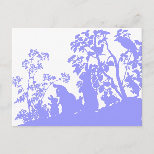 Bunny Family Vykort (Framsida)