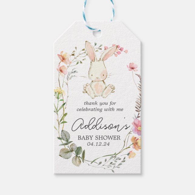 Bunny favagag, märkre för bunny gåva. presentetikett (Framsidan)