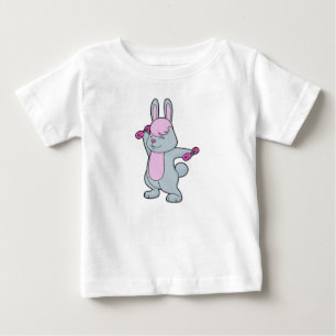 Bunny Fitness Dumbbell T Shirt