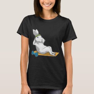 Bunny Fitness Situps Sports T Shirt