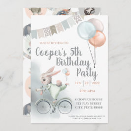 Bunny Födelsedagsfest inbjudan