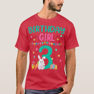 Bunny Födelsedagsfest Rabbit är 3 år gammal Påsk B T Shirt