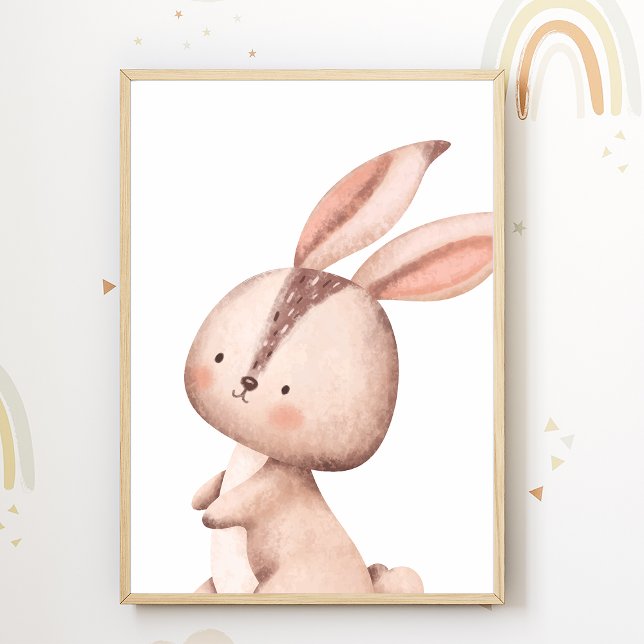 Bunny Forest Animal Nursery Poster Kids Room Decor (Skapare uppladdad)