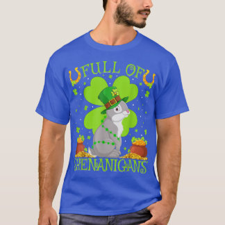 Bunny Fullt av Shenanigans Funny Rabbit Bunny St P T Shirt