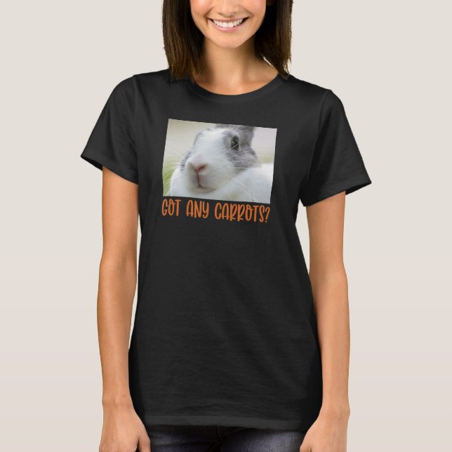 Bunny Funny Rabbit Har Any Carrots Kids T Shirt (Framsida)