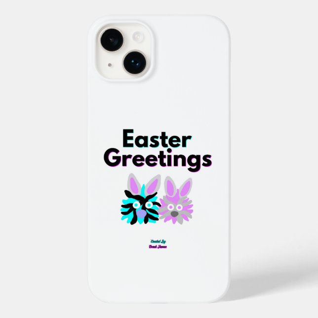 Bunny Fuzzies Apple iPhone 14 Plus Fodral (Baksida)