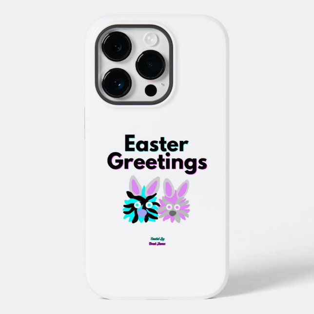 Bunny Fuzzies Apple iPhone 14 Pro Fodral (Baksida)