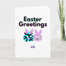 Bunny Fuzzies Lodrät Standard Greeting Card