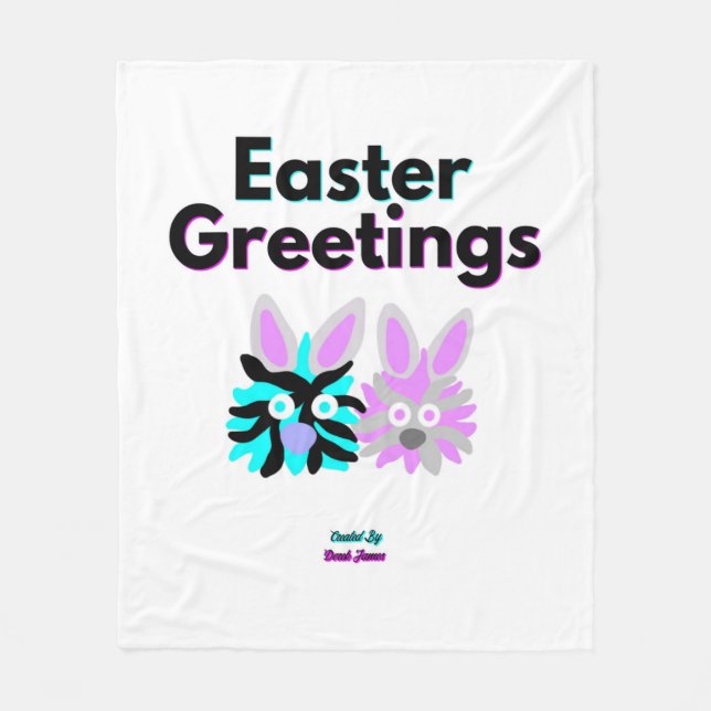 Bunny Fuzzies Medium Fleece Blanket (Framsidan)