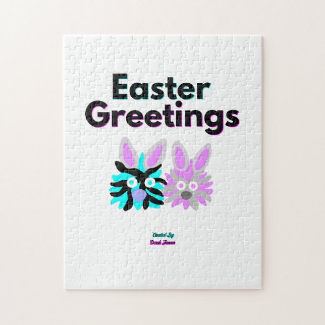 Bunny Fuzzies Puzzle (27,94 cm x 35,56 cm) Pussel (Vertikal)