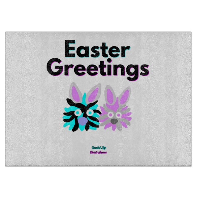 Bunny Fuzzies Skärstyrelse (38,1 cm x 27,9 cm) (Framsidan)