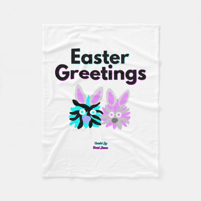 Bunny Fuzzies Small Fleece Blanket (Framsidan)