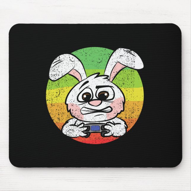 Bunny Gaming Påskägg Hunting Video-match Control Musmatta (Framsidan)