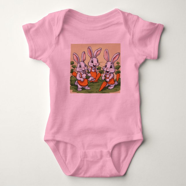 Bunny Garden Äventyr|| Bodysoverför barn T Shirt (Framsida)