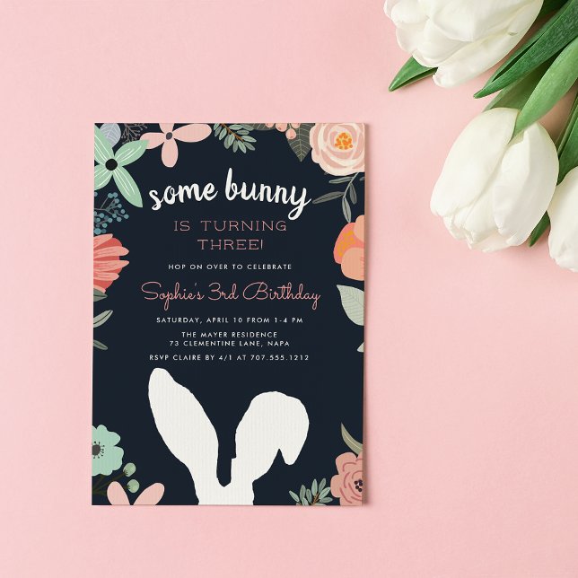 Bunny Garden | VÅR FÖDELSEDAGSFEST INBJUDAN (Skapare uppladdad)