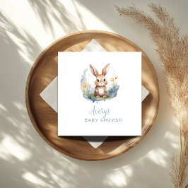 Bunny Gender Neutral Baby Shower Pappersservett