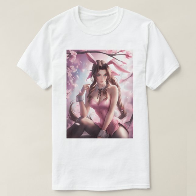 Bunny Girl Aerith 182 T Shirt (Design framsida)