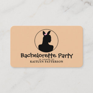 Bunny Girl, Elegant Bachelorette Party Biljett Tilläggskort