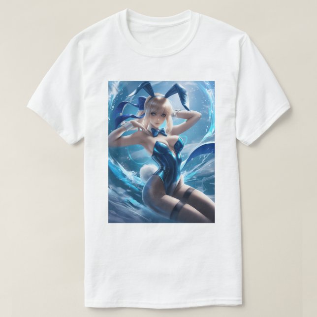 Bunny Girl Saber 50 T Shirt (Design framsida)