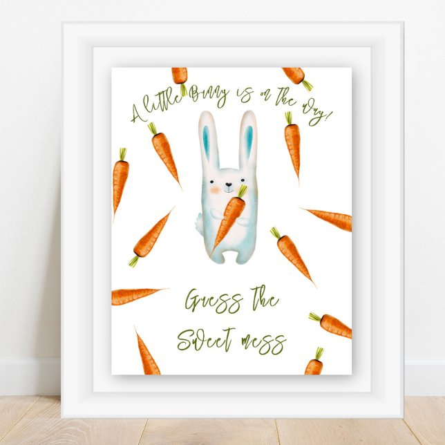 Bunny - Gissa den söta röra baby shower spel Poster (Skapare uppladdad)