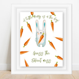 Bunny - Gissa det söta  babyduschspelet Poster