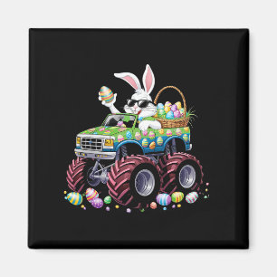 Bunny Glad påsk Monster Lastbil Älskare Kids Boys Magnet