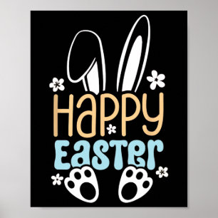 Bunny glad påsk - Utformning av Påsk för kuddar G Poster