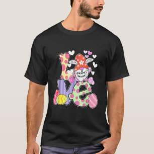 Bunny Gnome Rabbit Eggs Hunting Glad påsk Day B T Shirt
