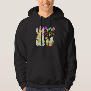 Bunny Gnome Rabbit Eggs Hunting Glad påsk Day Hoodie