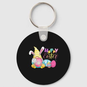 Bunny Gnome Rabbit Eggs Hunting Glad påsk Day Nyckelring