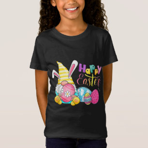 Bunny Gnome Rabbit Eggs Hunting Glad påsk Day T Shirt