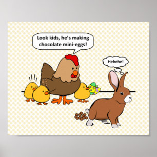Bunny gör chokladpott rolig poster