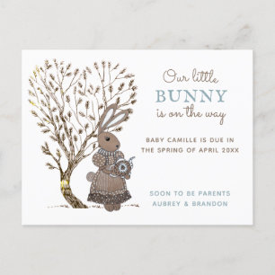 Bunny Gravid-meddelande Meddelande Vykort