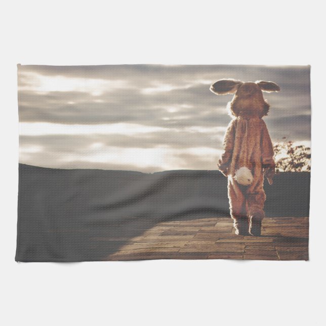 bunny grunge kökshandduk (Horisontell)
