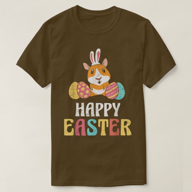 Bunny Guinea Pig Egg Resurrection Happy Easter Jes T Shirt (Design framsida)