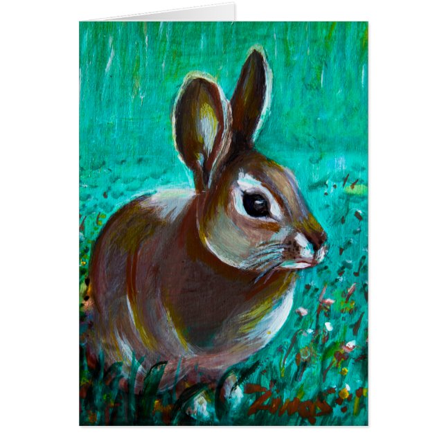 Bunny Hälsningskort (Framsidan)