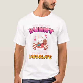 Bunny Han har choklat Lycklig T Shirt