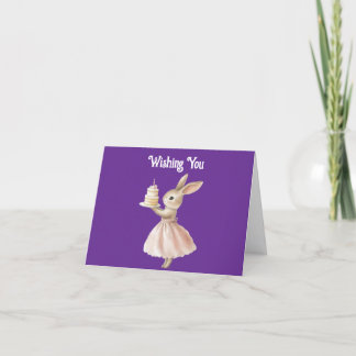 Bunny Happy Birthday Greeting Card Kort