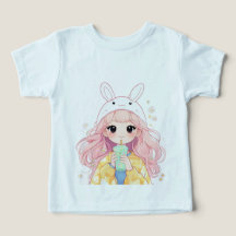 Bunny Hat Cartoon Toddler t-shirt