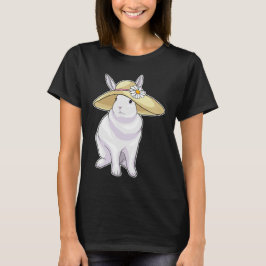Bunny Hat Flower T Shirt
