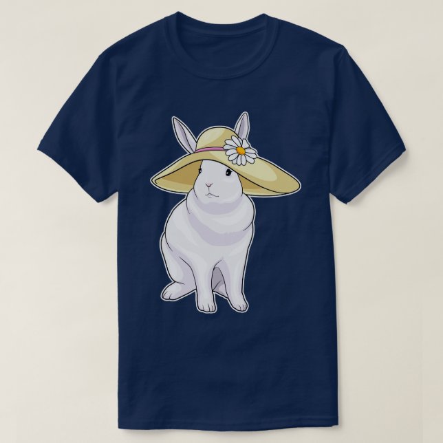Bunny Hat Flower T Shirt (Design framsida)