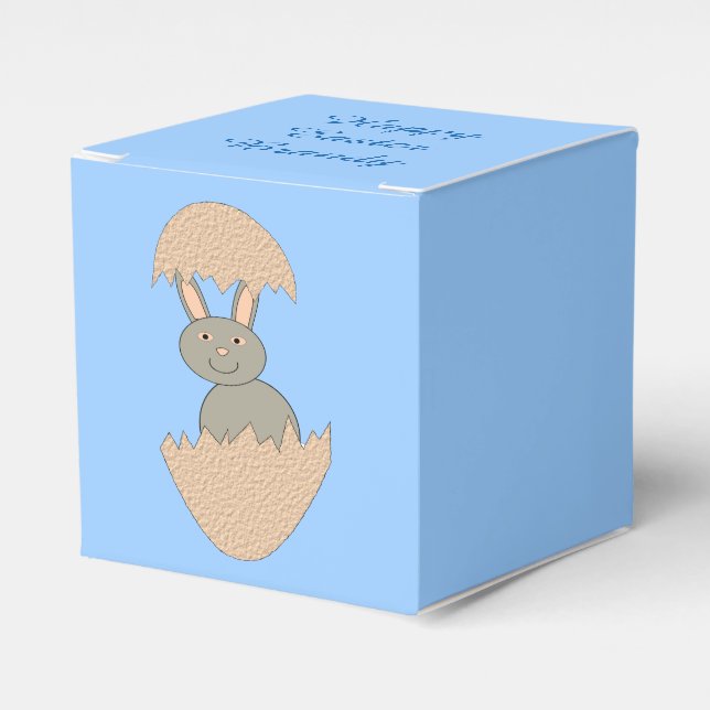 Bunny Hatching från Egg Konstig Anpassningsbar Fav Presentaskar (Framsidan Sidan)