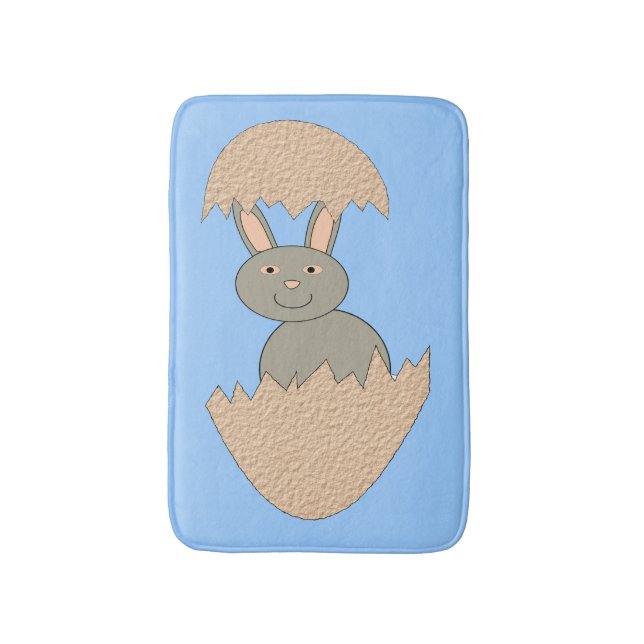 Bunny Hatching från Egg Konstig Bath Mat Badrumsmatta (Framsidan (Vertikal))
