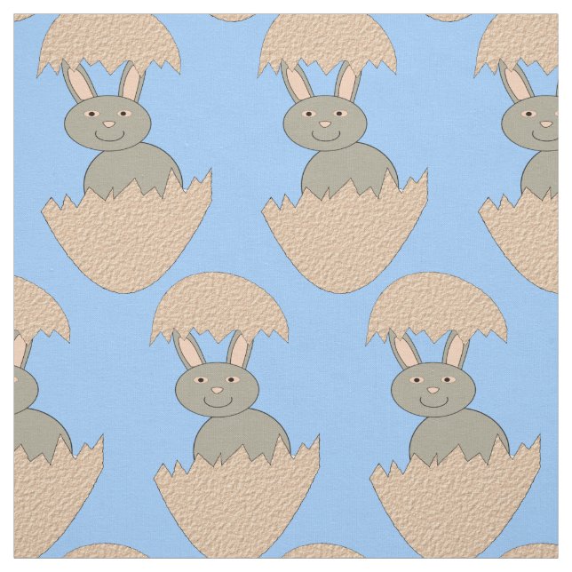 Bunny Hatching från Egg Konstig Craft Fabric Tyg (Provkarta)